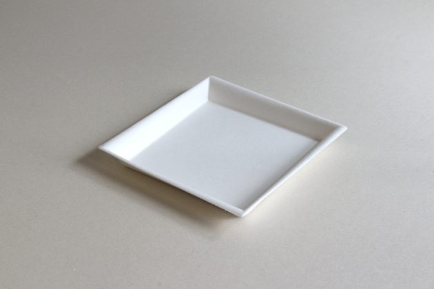 Plato Twisted Cuadrado Postre 5"