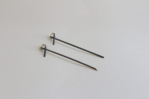 Pincho Nudo Bambú Negro 120